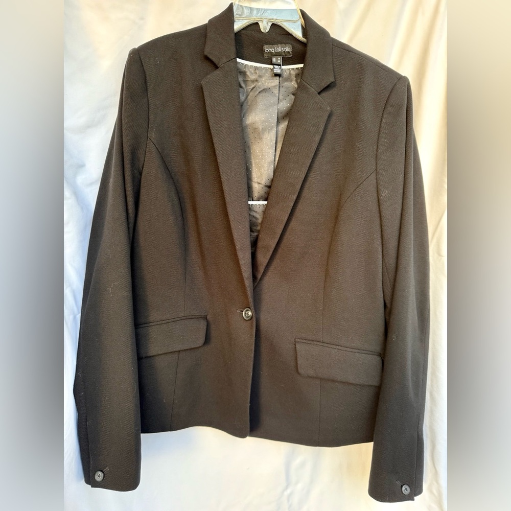 Long Tall Sally LTS Elegant Black Blazer 14 Tall